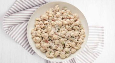 bowl of pasta salad