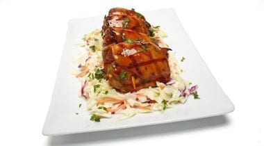 bourbon chicken and slaw