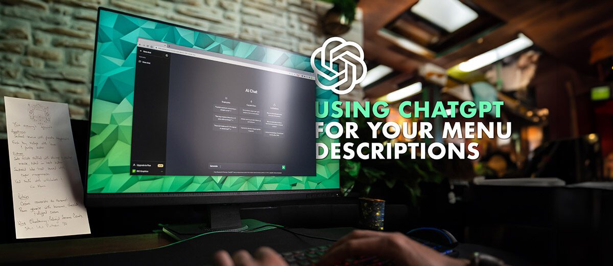 using chatgpt for menu descriptions graphic