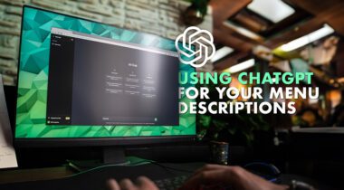 using chatgpt for menu descriptions graphic