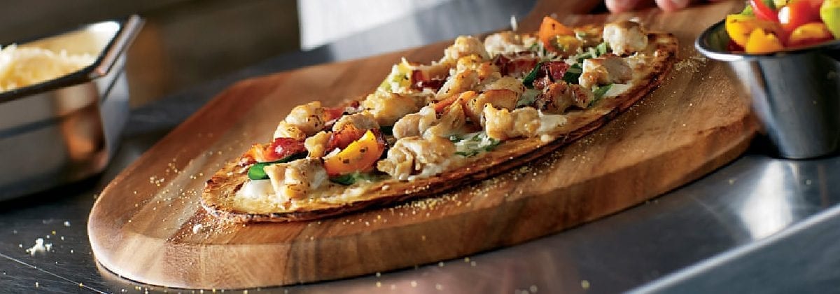 chicken flatbread pizza