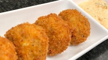 fried chicken thigh croquettes