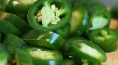 fresh sliced jalapenos