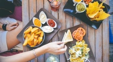 table of appetizers