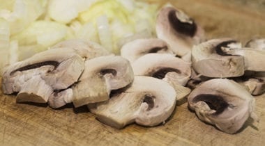 sliced mushrooms