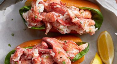 two lobster rolls