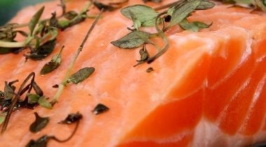 raw salmon