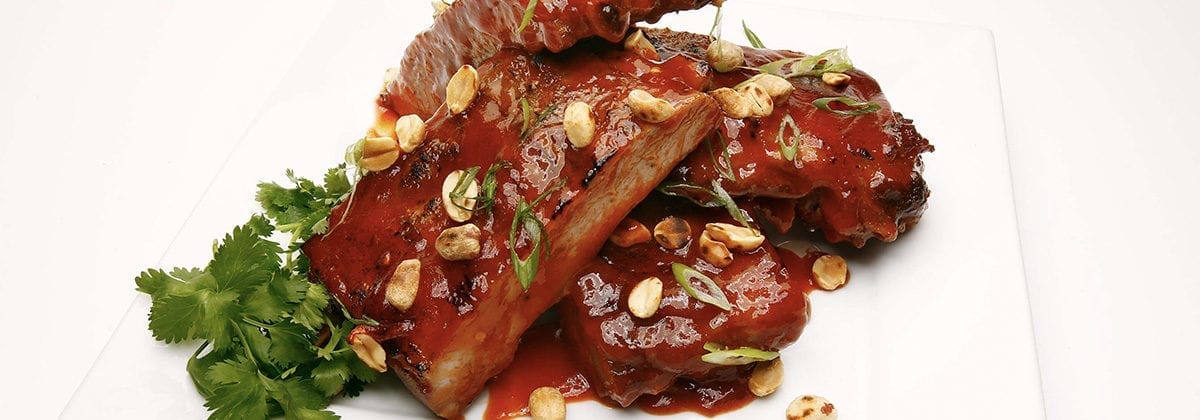 ribs in sriracha sauce