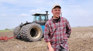 farmer and tractor